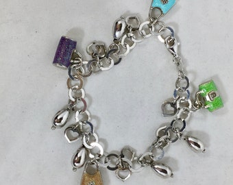 Italian Designer Bracelet Sterling Fashion Charm Stylish, Vintage 90s, Gift for Teen