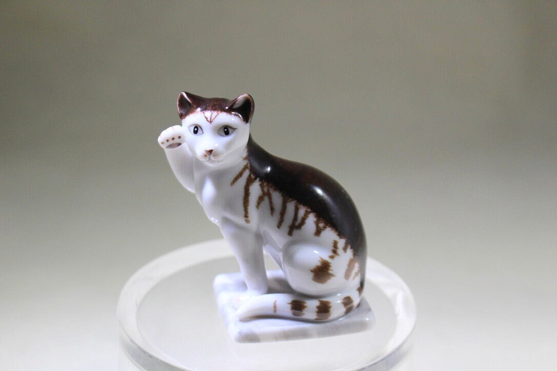 猫の磁器 フランクリンミント ヴィンテージ フィギュア ブラウン