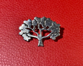 Tree of Life PinBrooch Sterling Scandi Vintage