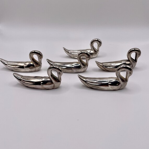 カトラリーレスト 白鳥 6点 スワン ナイフレスト 箸置き 洋食器 来客