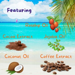 Beach Bronzing Body Lotion Instant Bronzed Color Self Tan for Summer Glowing Skin Tanning Summer Lotion With Coffee and Cocoa image 4