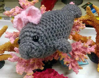 Manatí inspirado en Barbara - Peluche amigurumi de crochet