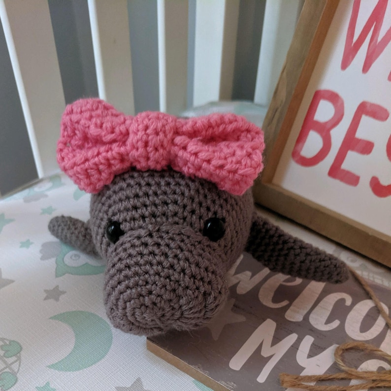 Large Barbara Manatee Amigurumi Crochet Plush Toy | Etsy