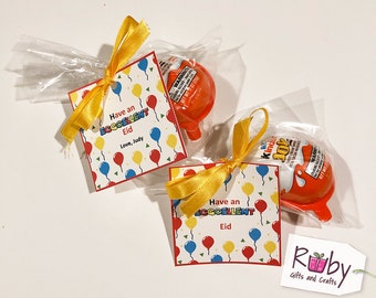 Printable fun Eid tags for Kinder egg, Kinder Egg tag, Eid tag, Kids Eid favors tag.