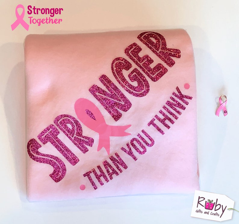 Breast Cancer Gift Fleece Blanket Personalized Cancer Etsy