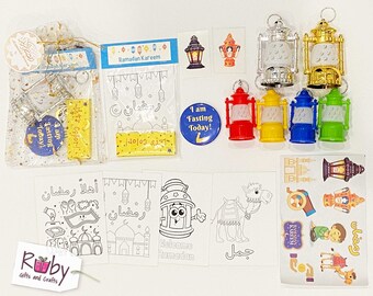 Ramadan favor bag, Ramadan activities for kids, Ramadan toys, Ramadan goody bags, Ramadan gift, Ramadan Lantern