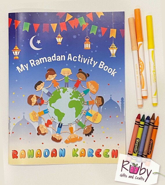 Ramadan activity book for kids, Ramadan coloring, Ramadan activities for kids, Ramadan word search, Ramadan book