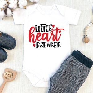 Little Heart Breaker Onesie, Gerber Onesie, Neutral, Baby Boy, Baby Girl