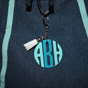 Personalized Monogram Acrylic Keychain