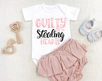 Guilty of Stealing Hears Baby Onesie