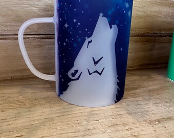 Wolf Frosted Mug