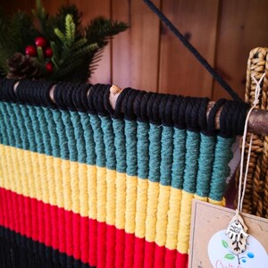 Rasta Flag Macrame Wall Hanging