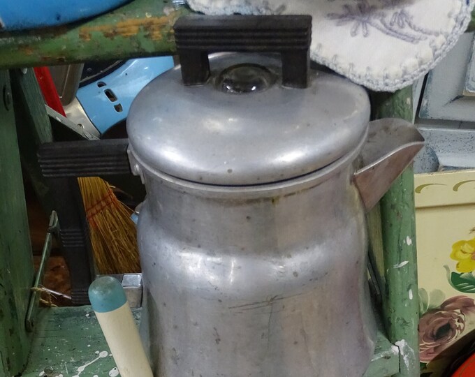 Vintage Wearever No. 3008 8 Cup Aluminum Percolator With All Parts