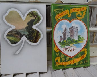 Antique St Patrick's Day Postcards: Blarney Castle, Irish Ephemera