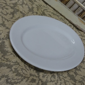 Vintage Shenango China White Restaurant Ware Servierplatte - Mitte des Jahrhunderts