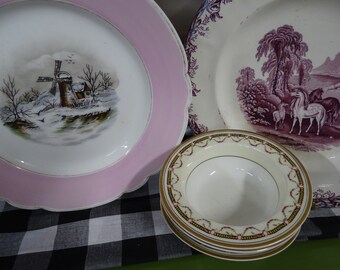 "Blue Mystery" Ceramic Plate Platter Tray Home Restaurant Dinnerware Tableware