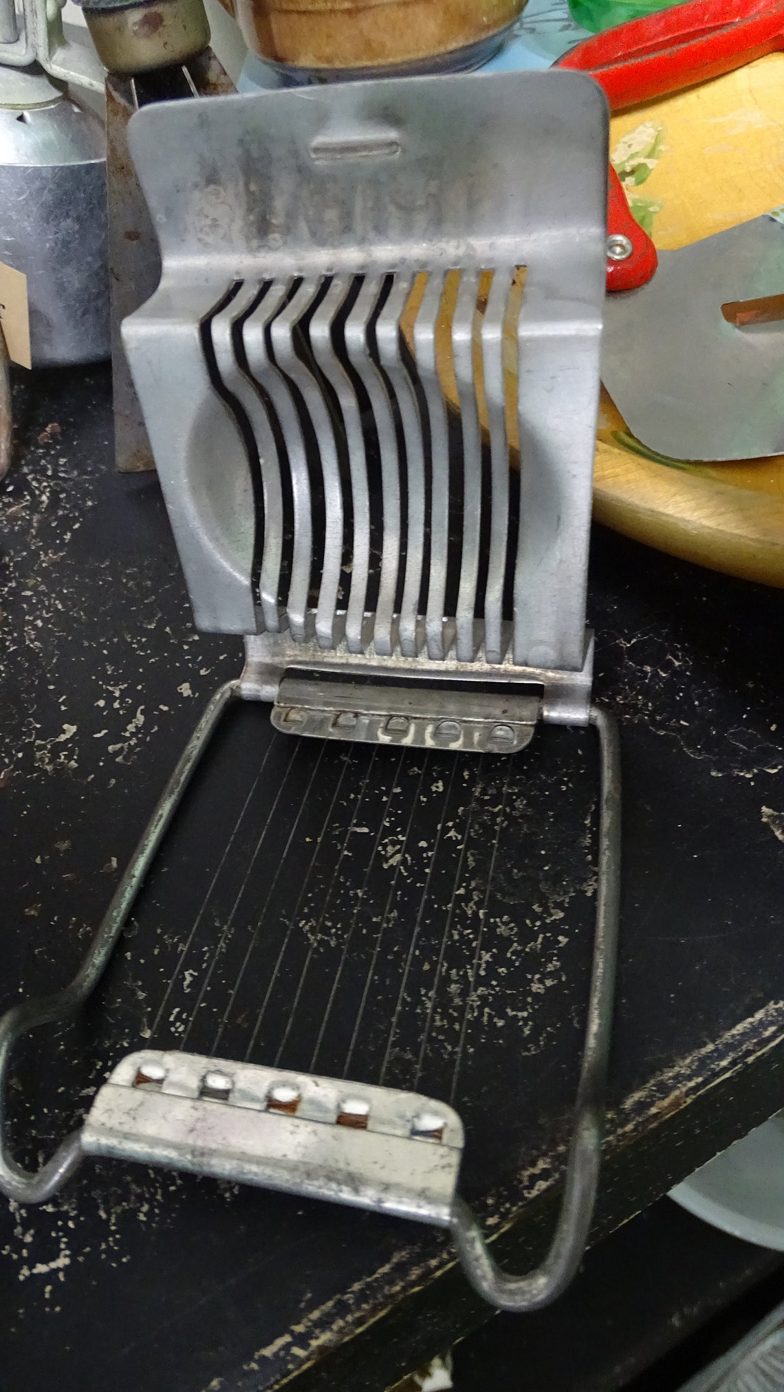 Vintage Aluminum Egg Slicer Retro Farmhouse Kitchen Retro Etsy