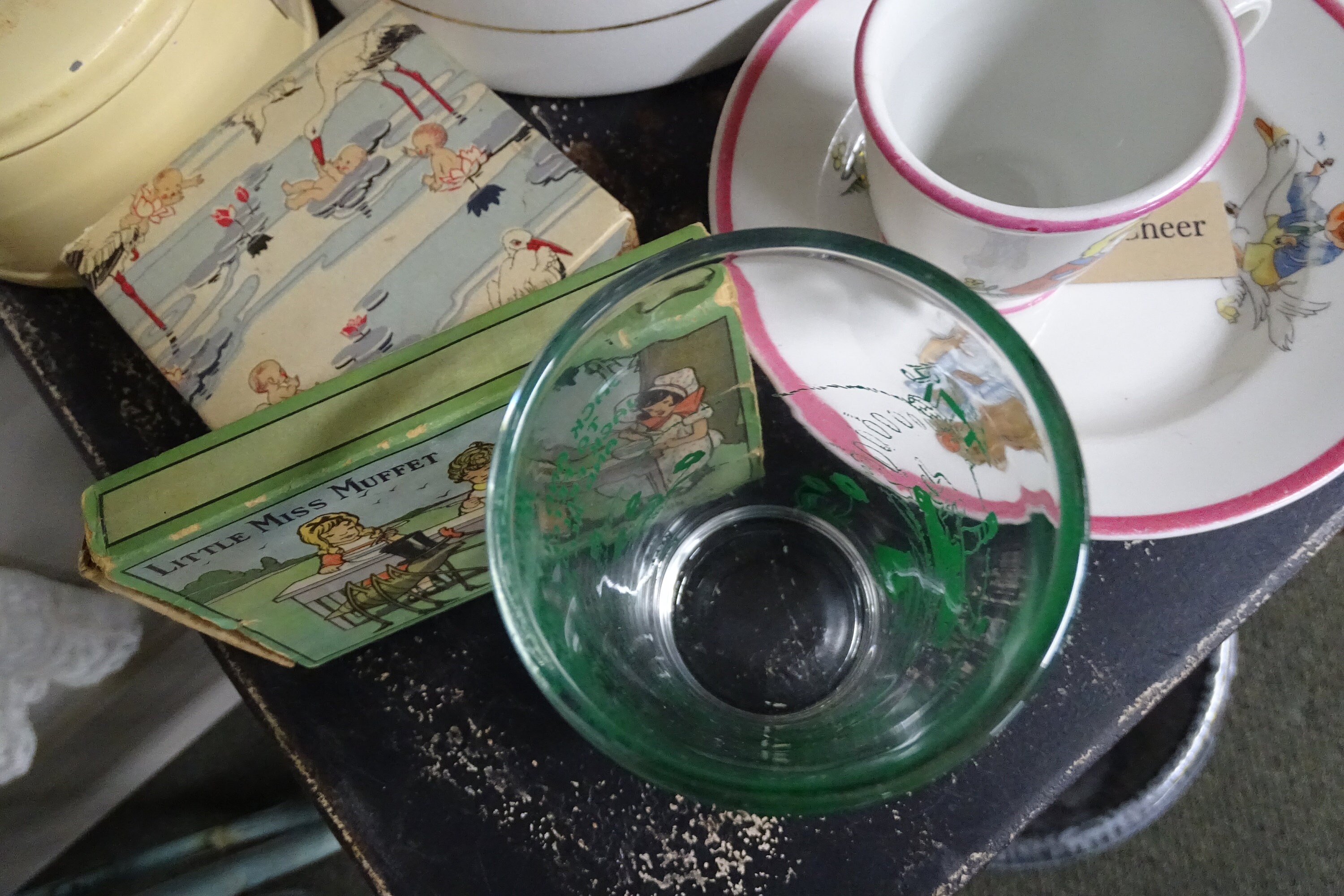 Vintage Jack and Jill Glass Retro Nursery Rhyme Collectible Etsy