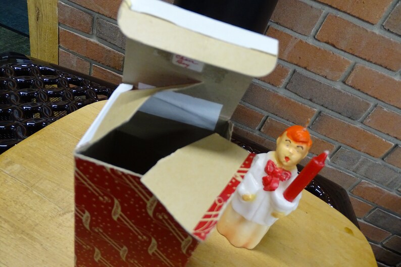 Vintage Emkay Choir Boy Candle 1940s Vintage Christmas Etsy