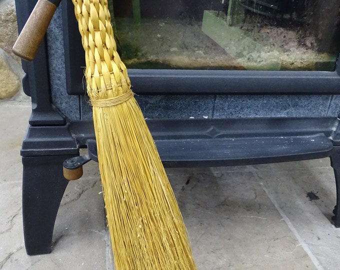 Vintage Brooms by Williams Hearth Broom, Vintage 1960s Straw Hearth