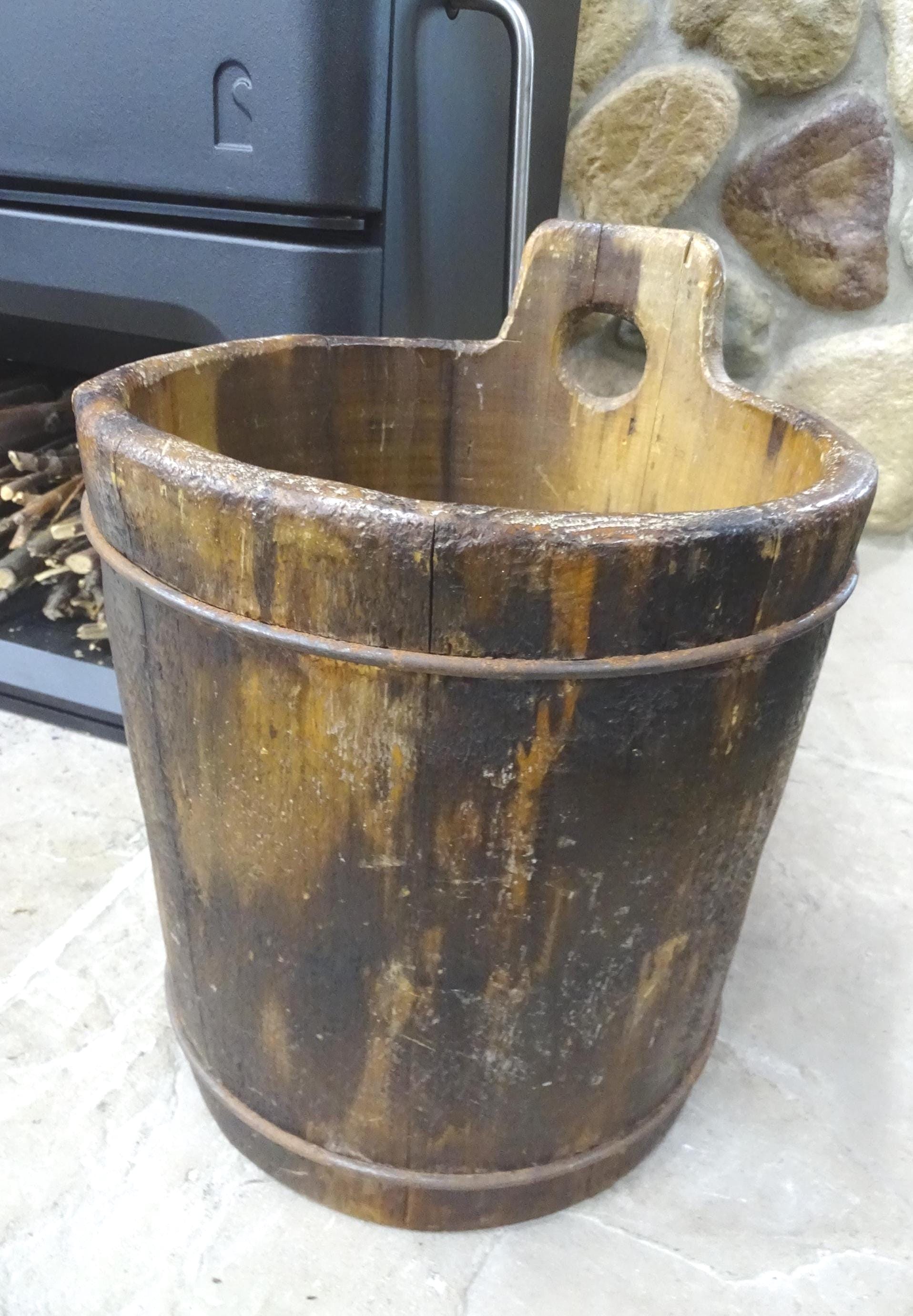 Wooden Antique Water Buckets - Etsy