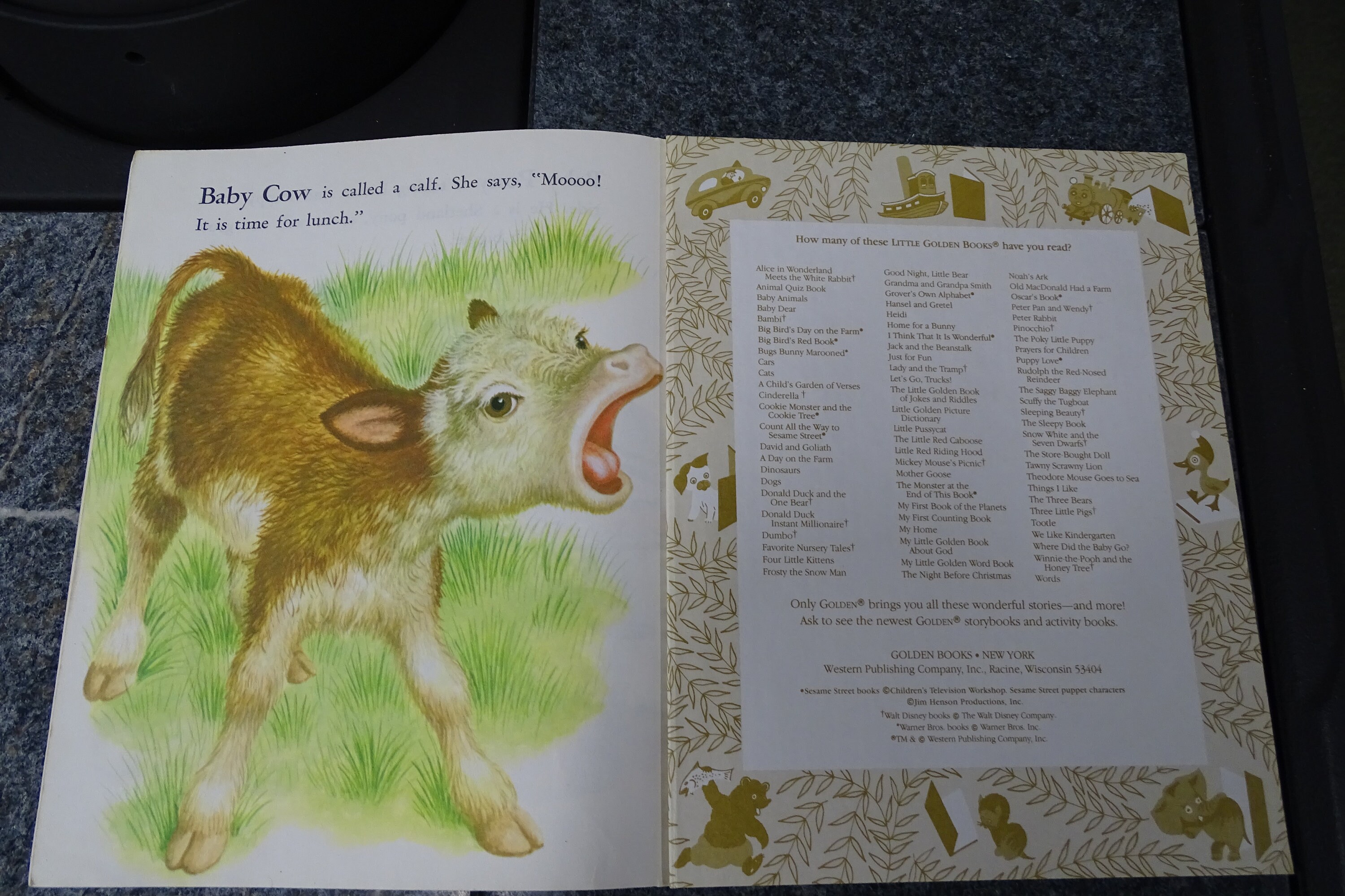 Little Golden Book with Animal Theme Vintage Children's Etsy