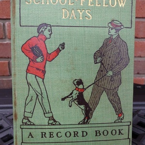 Antique 1910 High School Record Book: Tama Iowa Ephemera