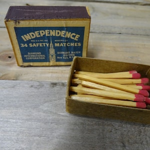 Vintage Independence Safety Matches, Diamond Match Division