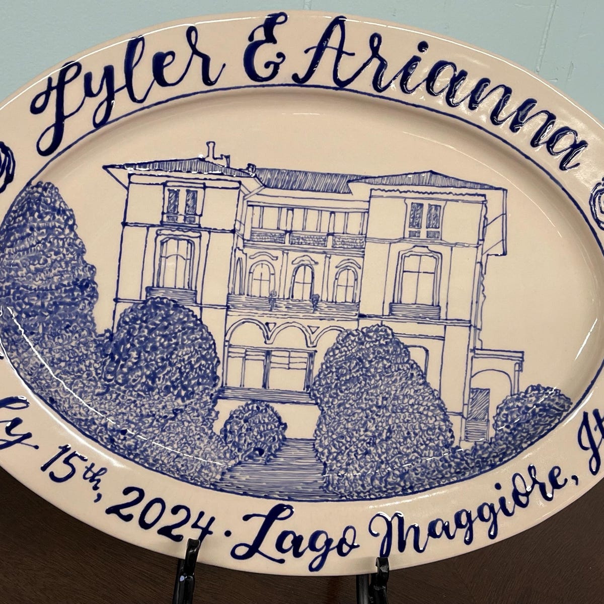 Ceramic Custom Venue Wedding Platter - Etsy
