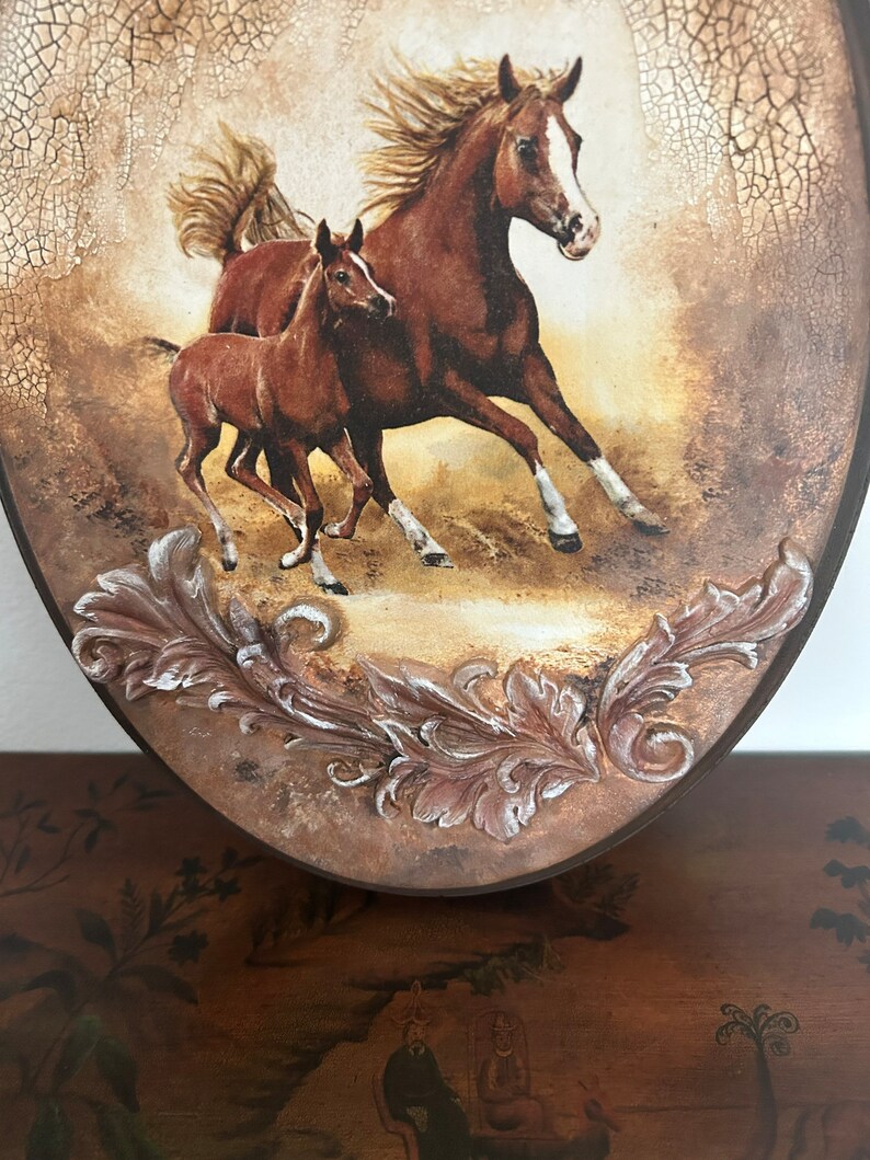 Handcrafted Horses Theme Decor, Rustic Horse Wooden Decor, Home Decor