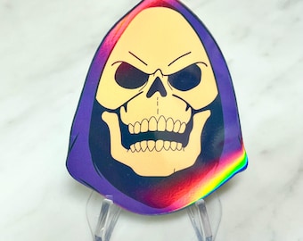 Skeletor Sticker - Waterproof Holographic Vinyl!!