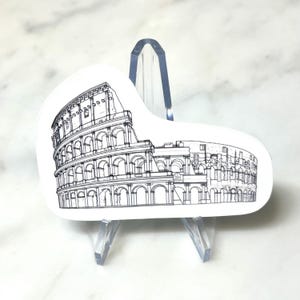 Colosseo romano - Adesivo in vinile lucido