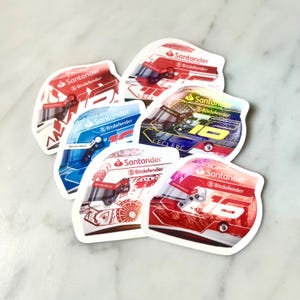 Charles Leclerc Helmvariationen - Wählen Sie 2024 Renndesign - Holographische Vinylaufkleber
