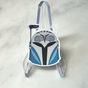 Mando Lieutenant Helm - Holographischer Vinyl Aufkleber
