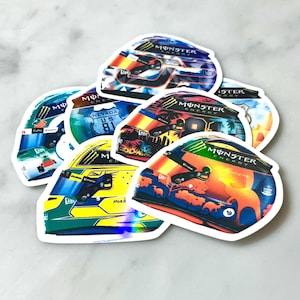 Oscar Piastri-helmvariatie: selecteer een raceontwerp voor 2024 !!! - Holografische vinylstickers