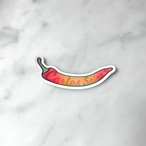 Carlos Sainz Chili Pepper - Waterproof Holographic Vinyl Sticker