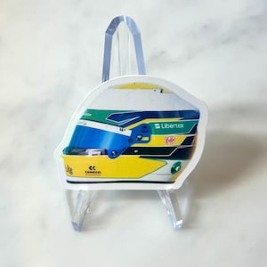 Gabriel Bortoleto Helm - Rookie Racing Saison: 2025 - Holographischer Vinyl Aufkleber
