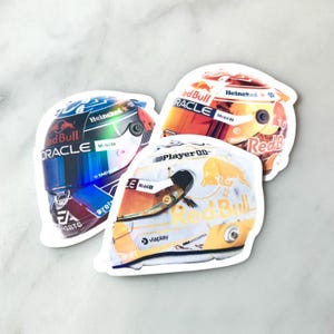 Variaciones del casco del campeón del mundo 2024: calcomanía de vinilo holográfica