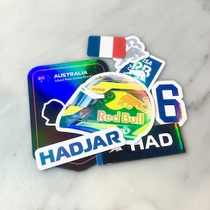 Isack Hadjar Set - 8 Holo-Vinyl-Sticker