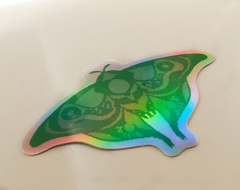 The Last of Us Sticker | Holographic Vinyl Moth Sticker | TLOU Ellie's Guitar
