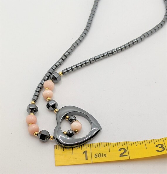 Hematite Heart Necklace - image 4