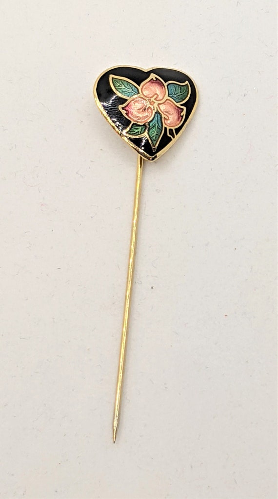 Vintage cloisonne stone stick Gem