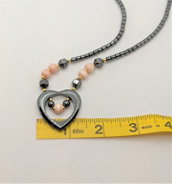 Hematite Heart Necklace - image 3
