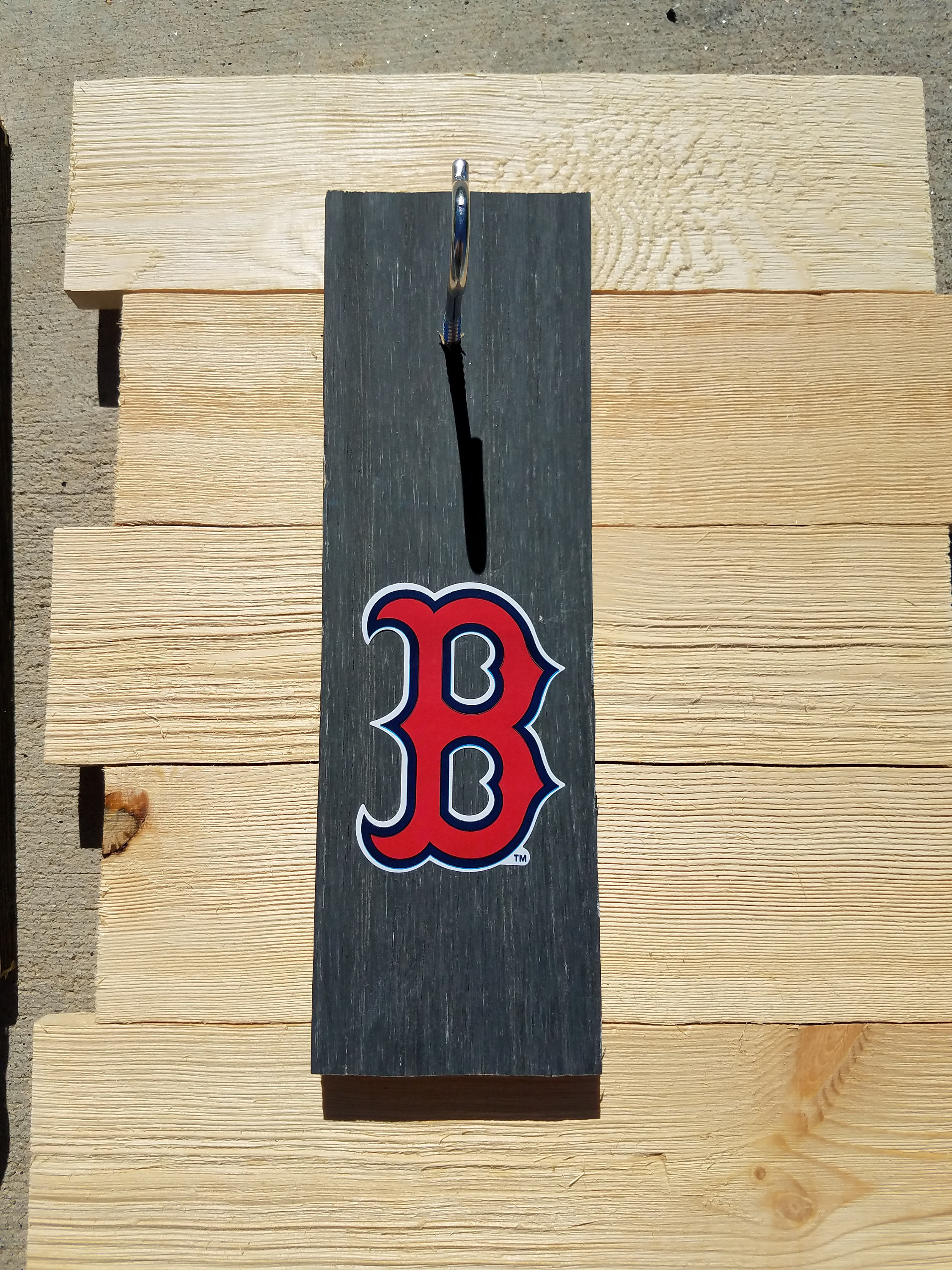 Boston Red Sox baseball hook and ring game. Tiki toss Etsy