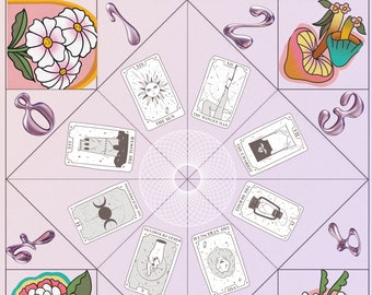 Tarot Card Fortune Teller | Cootie Catcher | Printable + Download