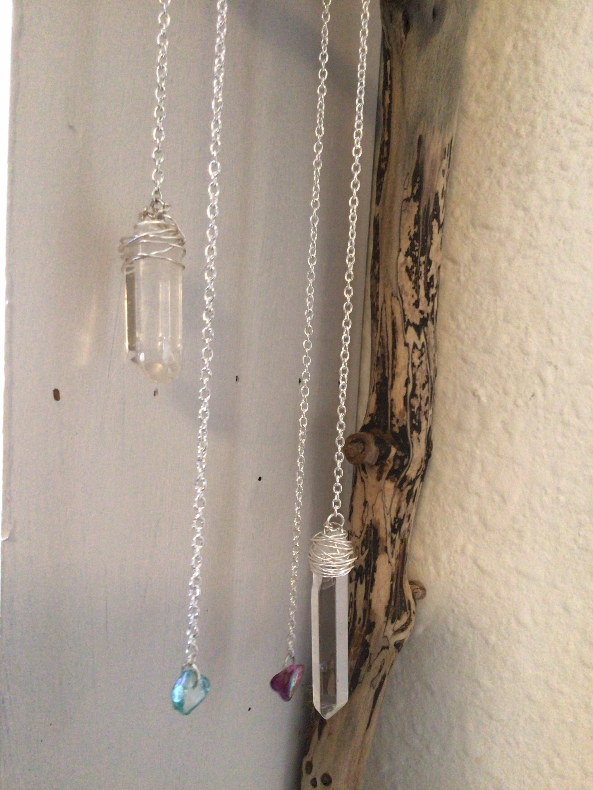 PendulumClear Quartz Handmade Wire Wrapped Pendulum/Pendent Etsy