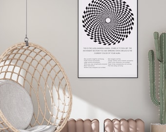 Aura Mandala Wheel Poster | Digital Download | Aura Wall Art