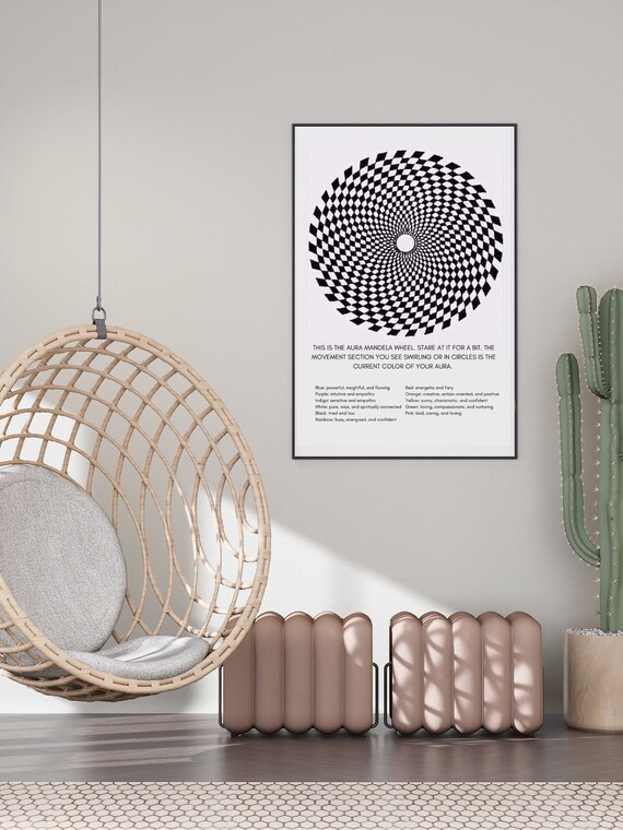 Aura Mandala Wheel Poster | Digital Download | Aura Wall Art