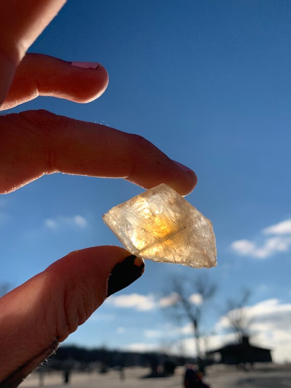 calcite green citrine crystal