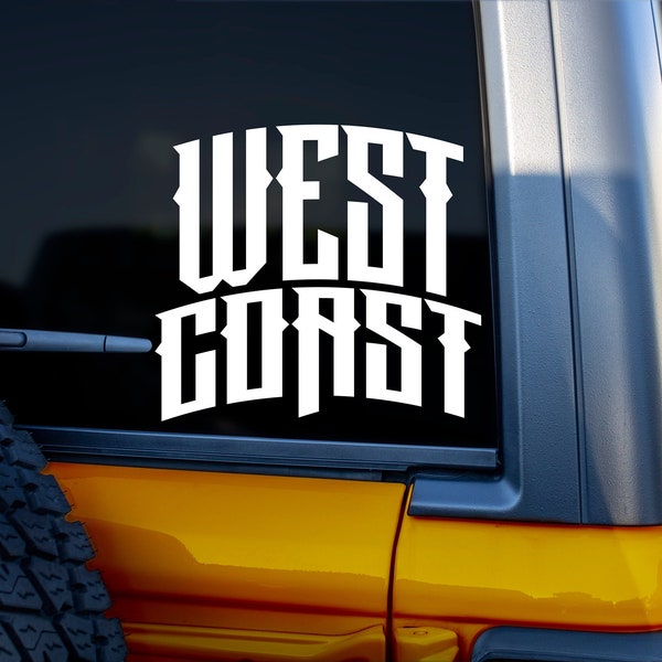 West Coast -  Bumper Sticker - Decal - Funny